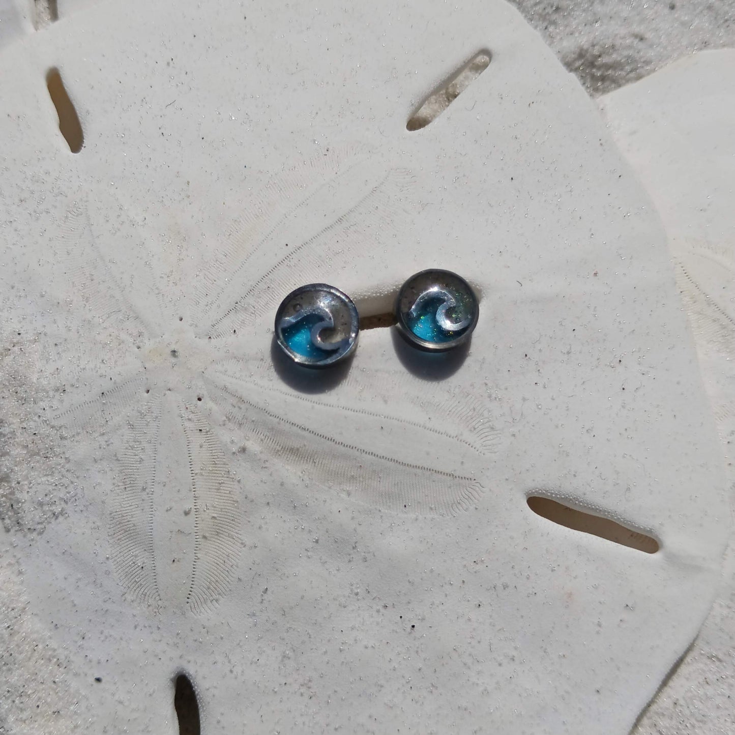 Earrings - Wave Studs