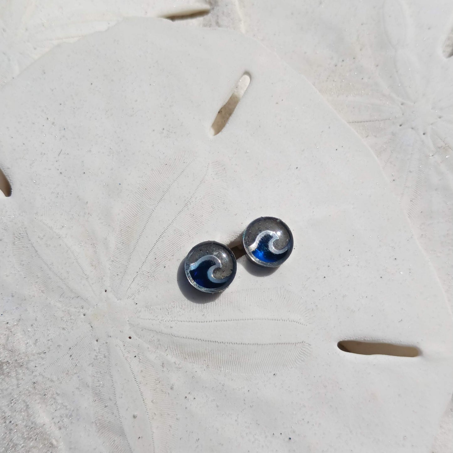 Earrings - Wave Studs