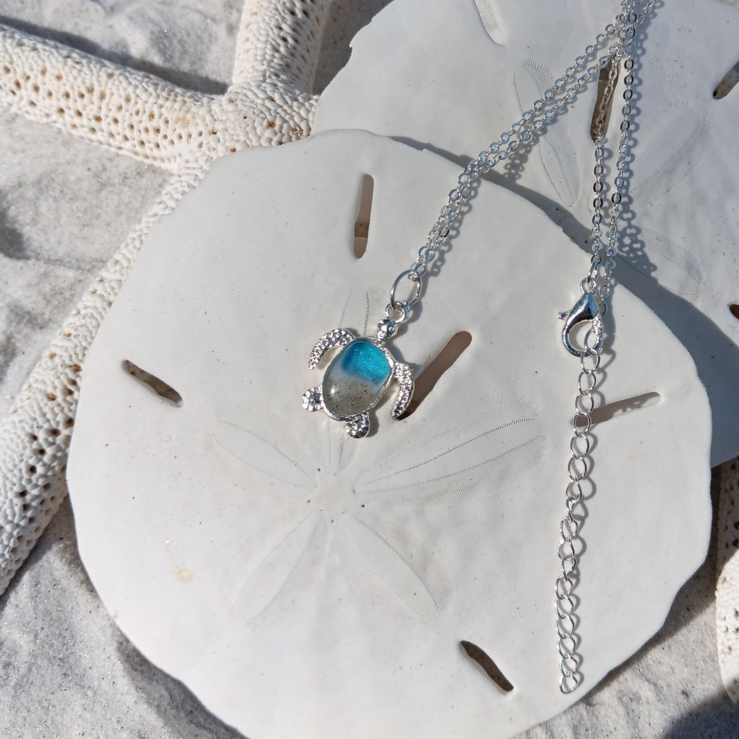 Turtle necklace adjustable 18" - 20"