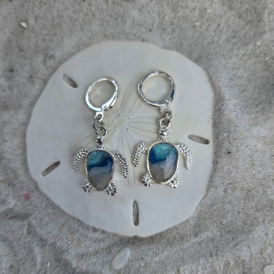 Turtle - Earrings Huggie Hoops