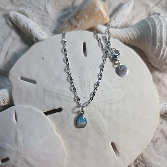 Dainty Rain Drop Necklace - Lip Chain