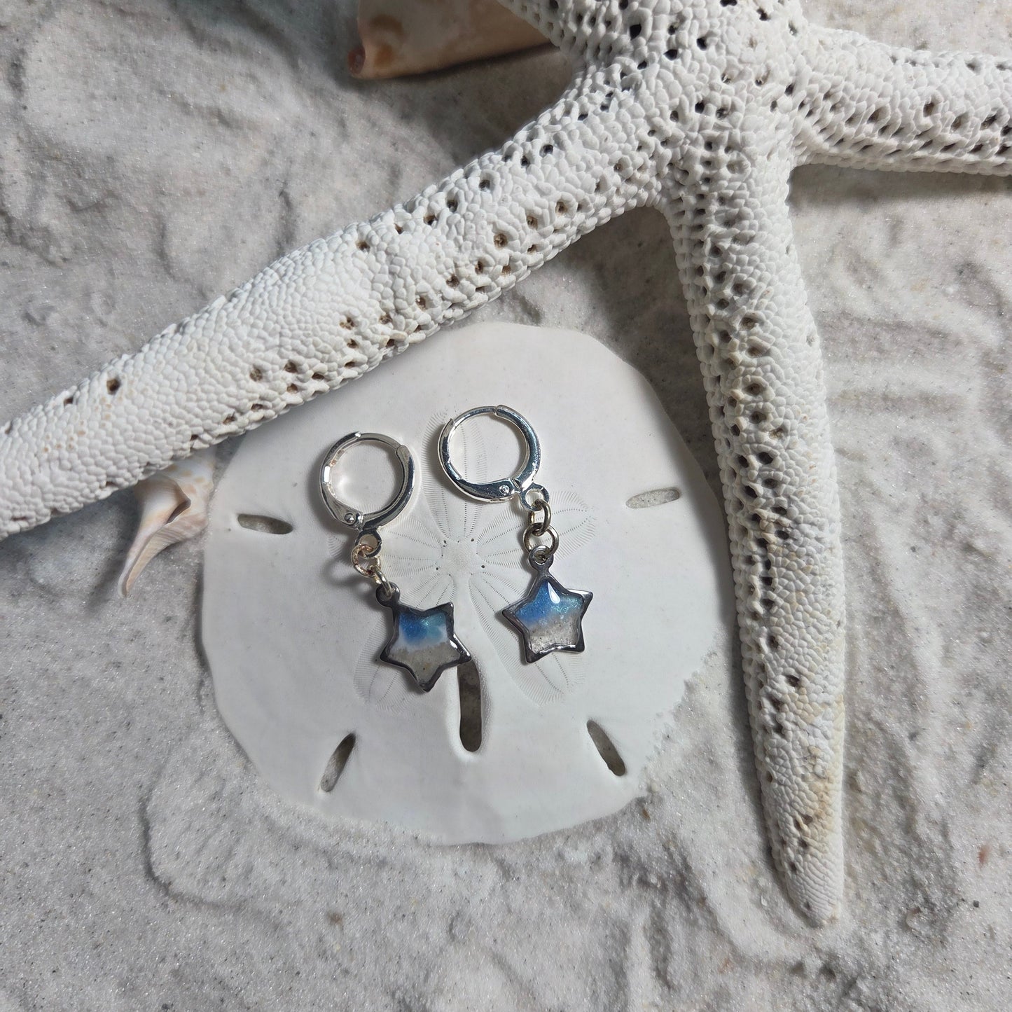 Star Huggie Hoop Earrings