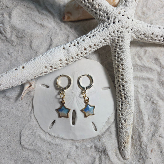 Star Huggie Hoop Earrings