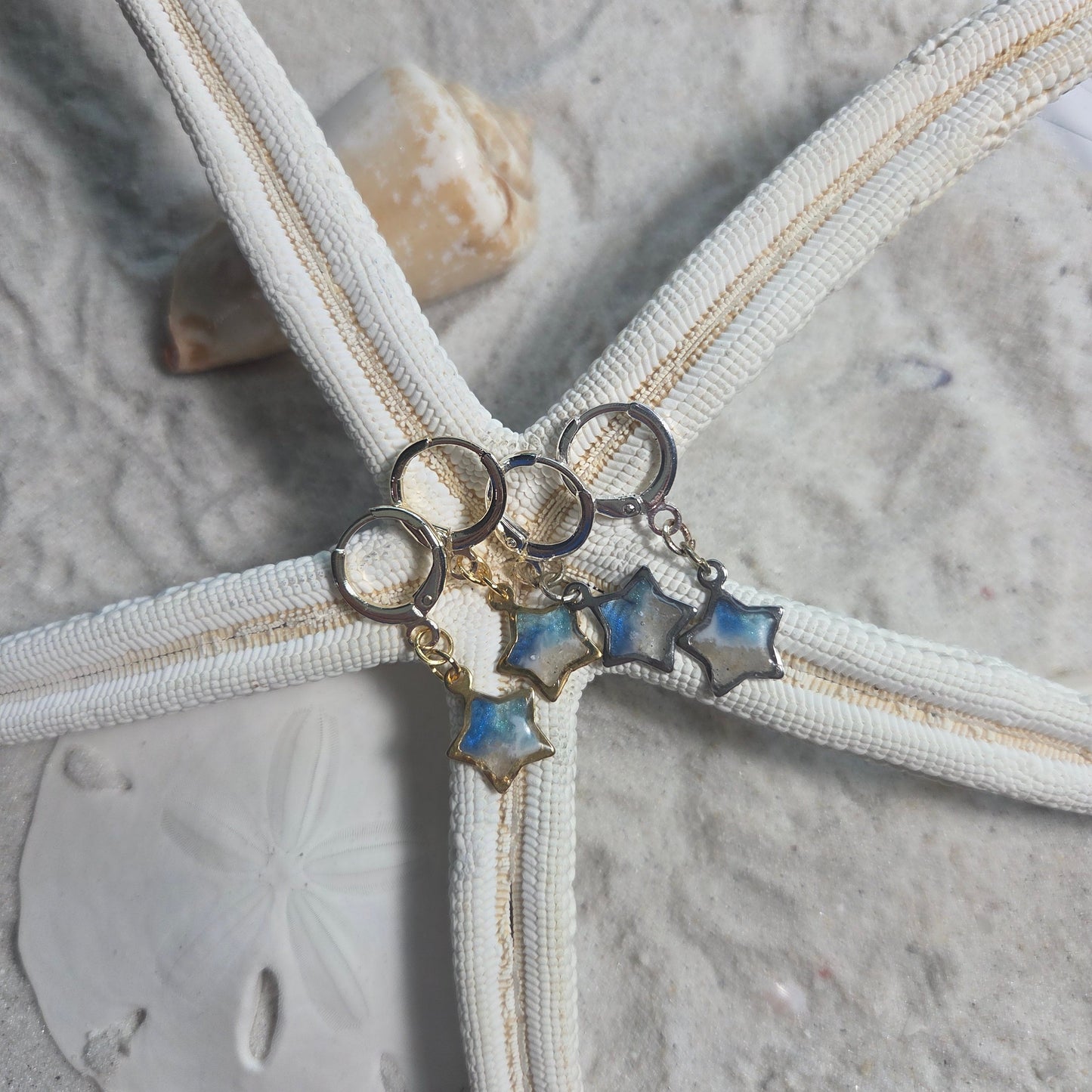 Star Huggie Hoop Earrings