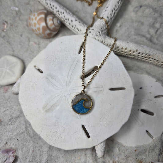 Classic Wave Necklace - Cable Chain