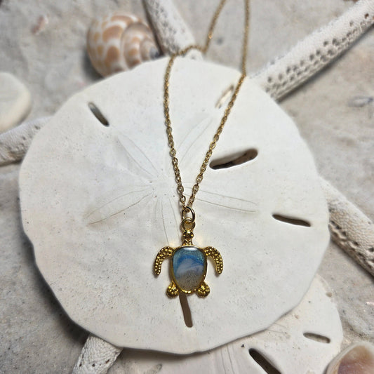 Turtle Necklace - Cable Chain