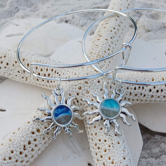 Bangle Bracelet with charm