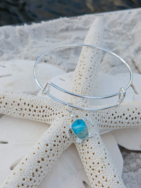 Bangle Bracelet with charm