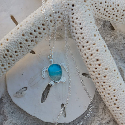 Turtle necklace adjustable 18" - 20"