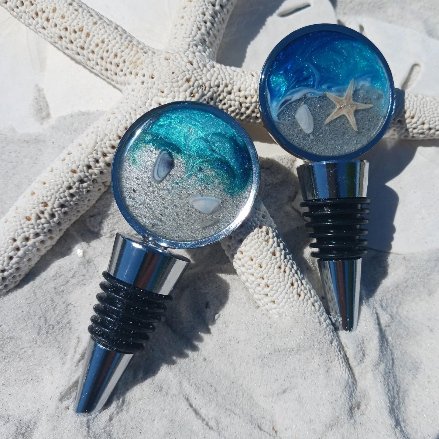 Florida Beach Sand Wine Stopper