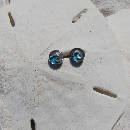 Earrings - Wave Studs