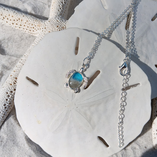 Turtle necklace adjustable 18" - 20"