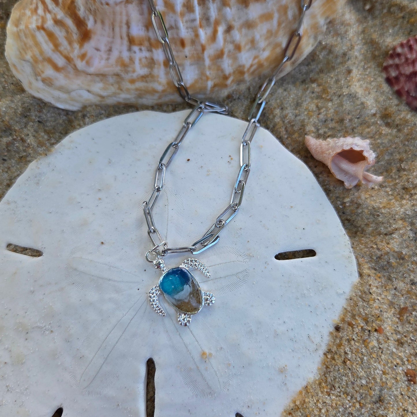OBX Turtles - Necklace & Earrings