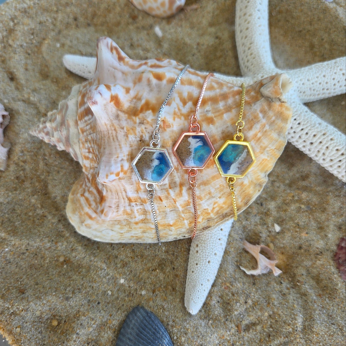 OBX Hexagon Bracelet