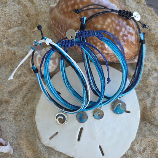 OBX Blues Corded Bracelet