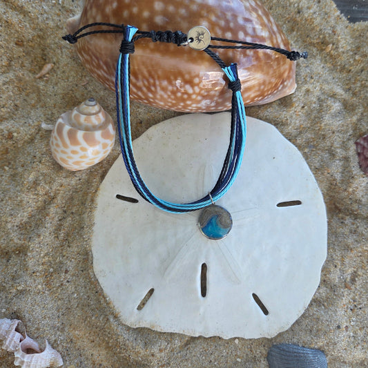 OBX Blues Corded Bracelet