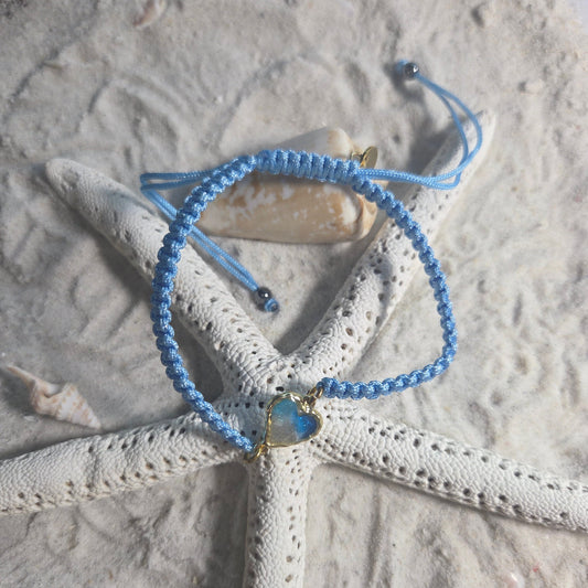 Danity Heart  - Braided Corded Bracelet