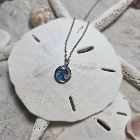 Double Heart Necklace - Cable Chain