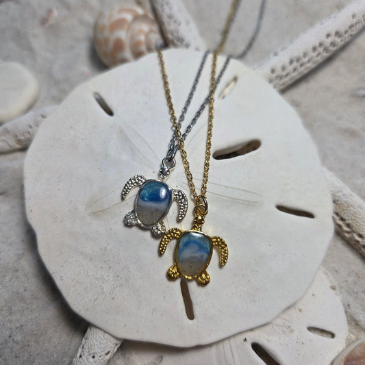 Turtle Necklace - Cable Chain