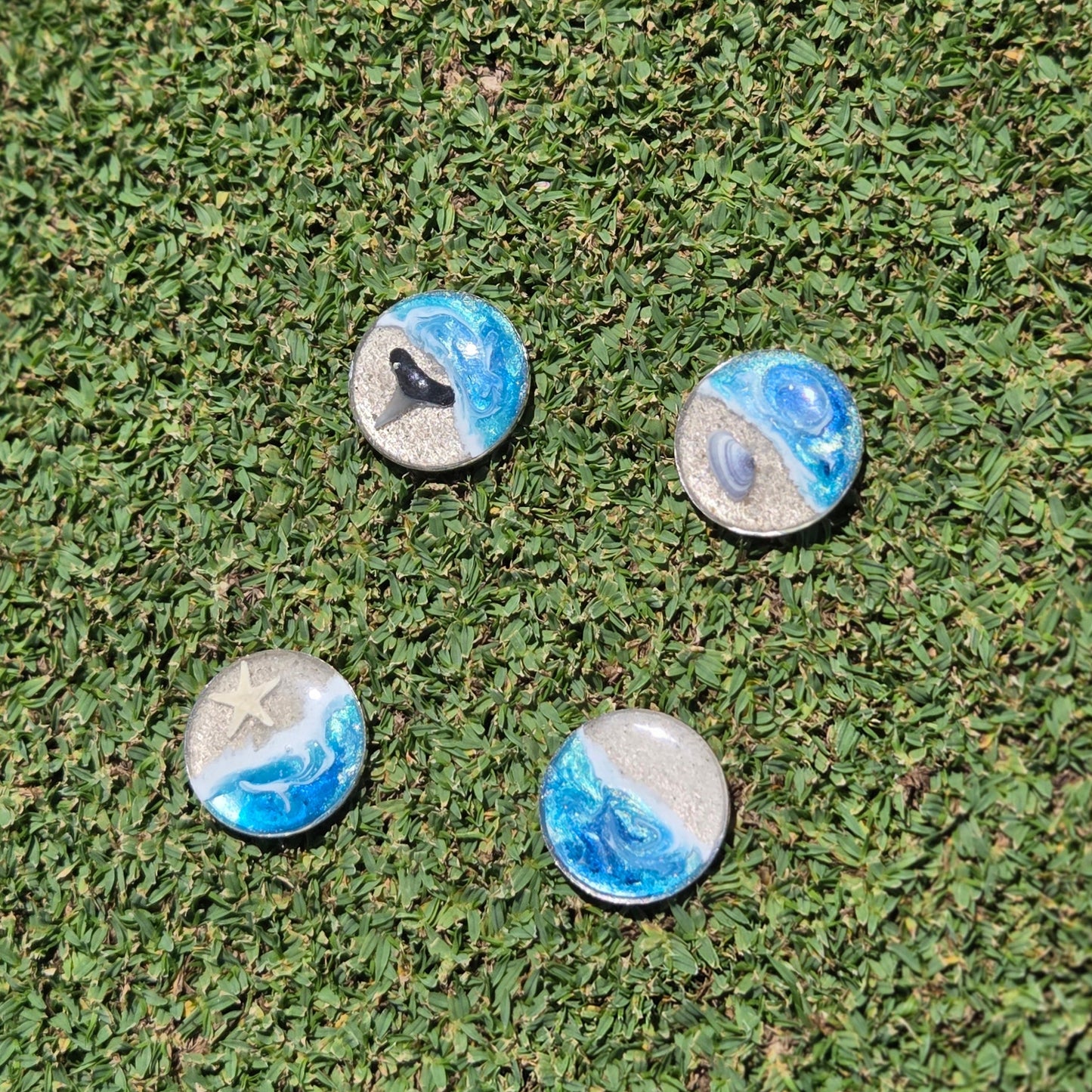 Golf Ball Marker with magnetic hat clip