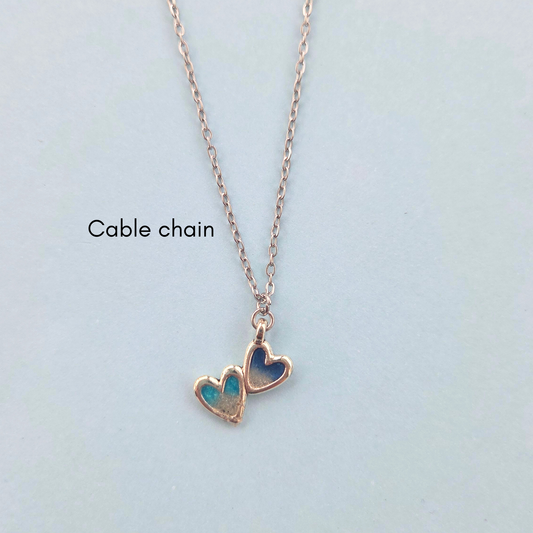 Double Heart Necklace