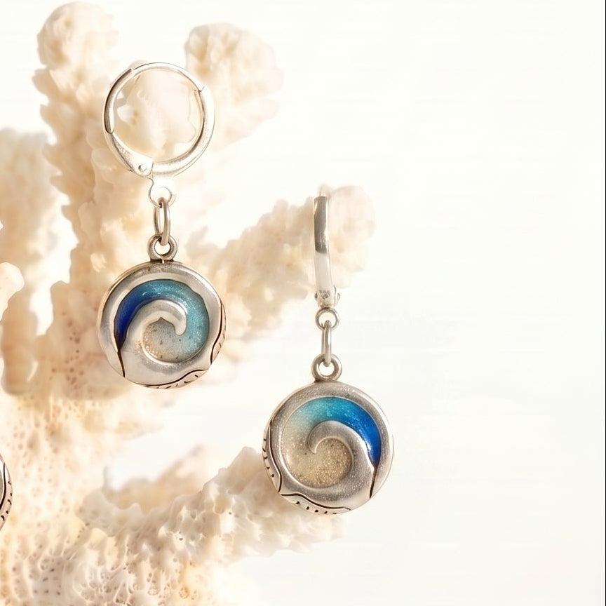 Thick Wave Huggie Hoop Earrings